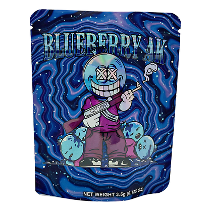 3.5g Exotic Mylar Bag - Blueberry AK (50 Count)