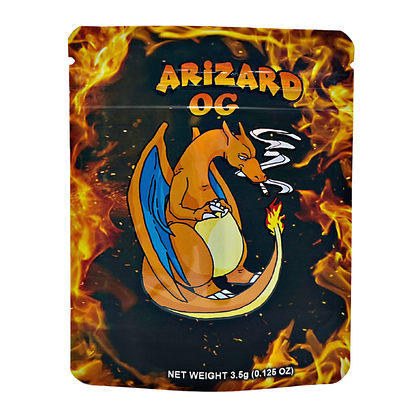 3.5g Exotic Mylar Bag - Arizard OG (50 Count)