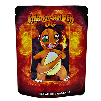 3.5g Exotic Mylar Bag - Charmander OG (50 Count)
