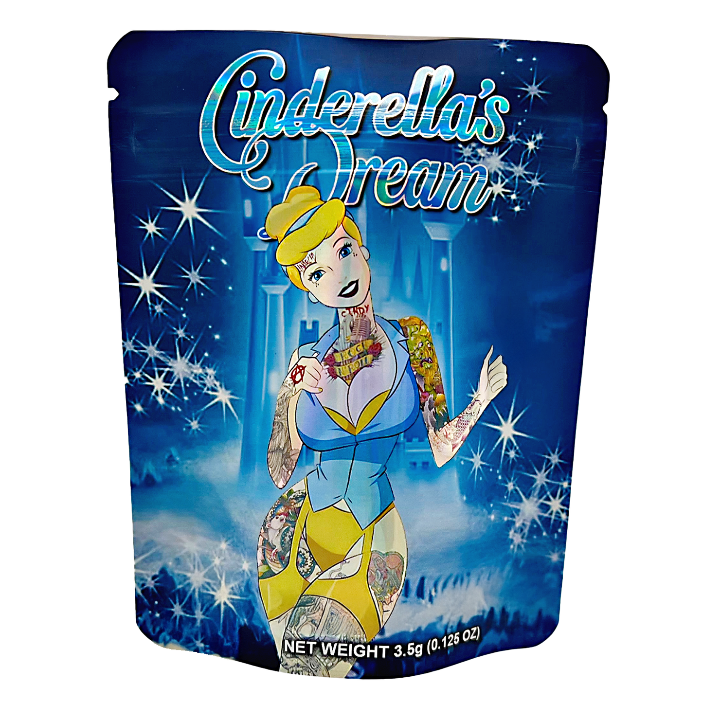 3.5g Exotic Mylar Bag - Cinderellas Dream (50 Count)