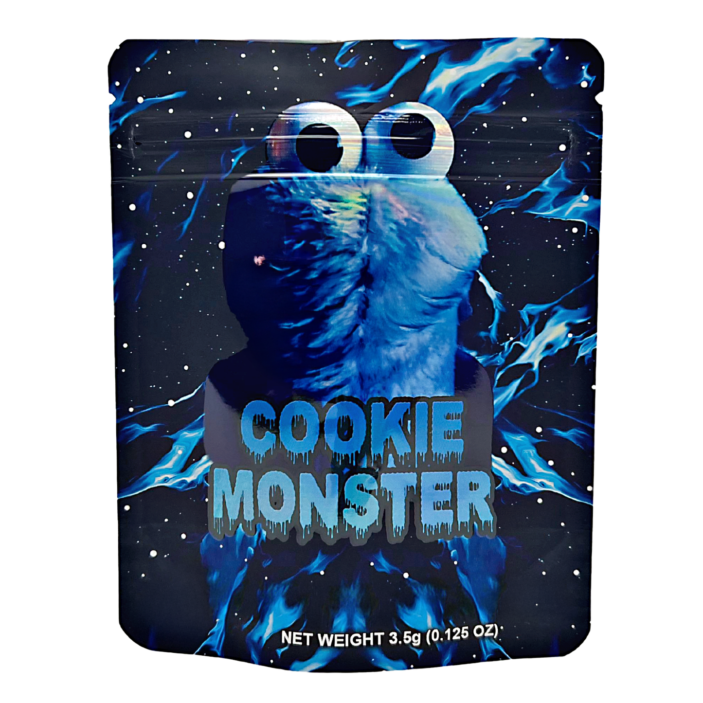 3.5g Exotic Mylar Bag - Cookie Monster (50 Count)