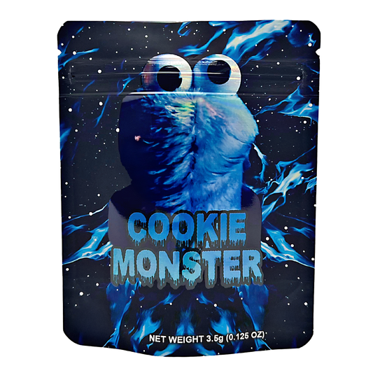 3.5g Exotic Mylar Bag - Cookie Monster (50 Count)