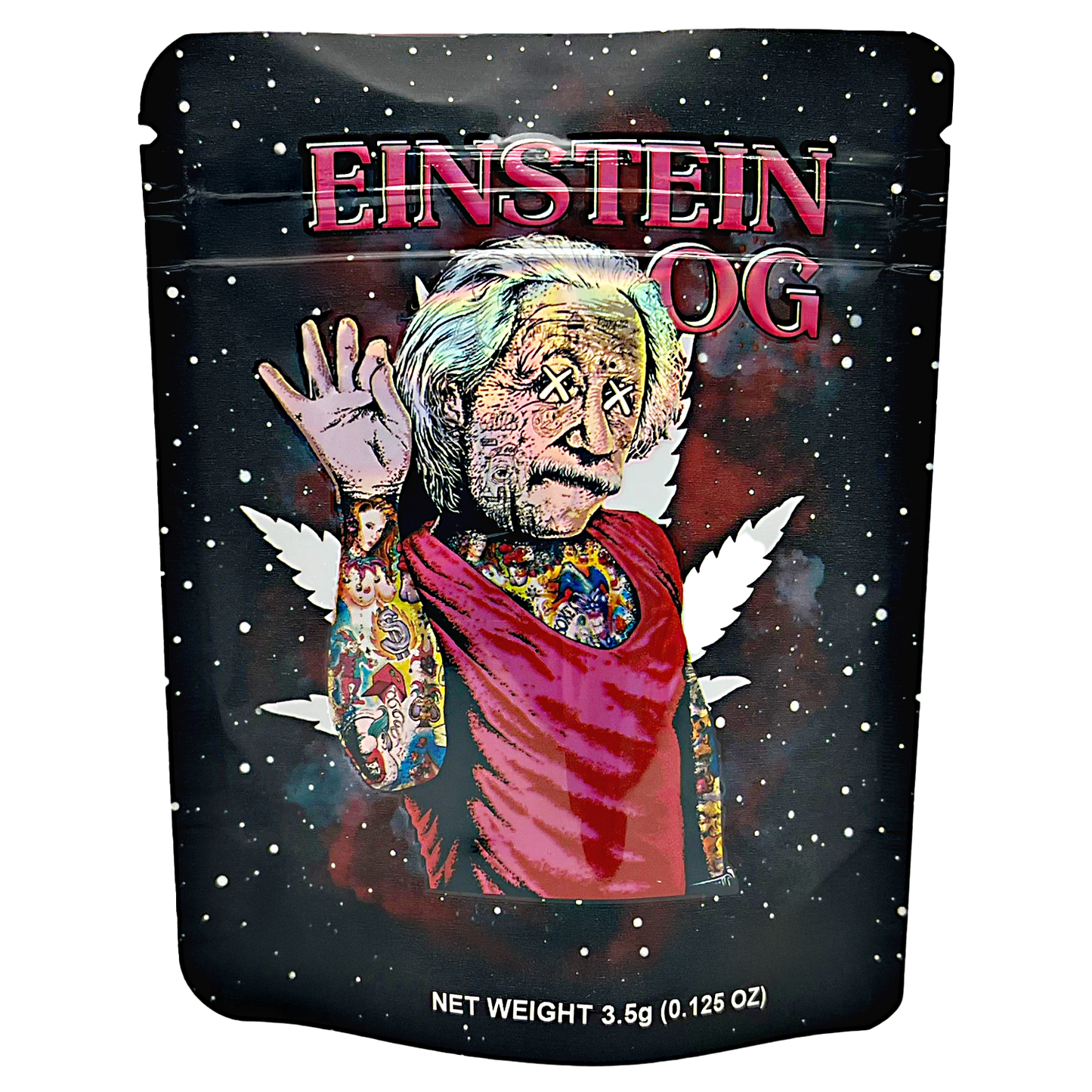 3.5g Exotic Mylar Bag - Einstein OG (50 Count)