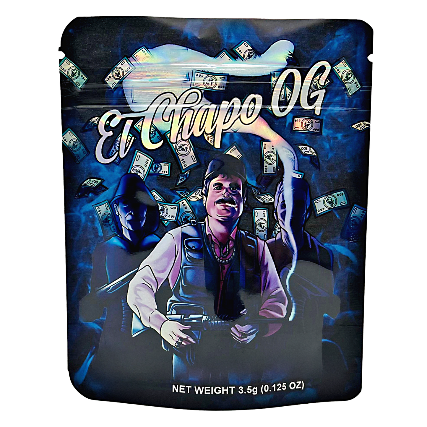3.5g Exotic Mylar Bag - El Chapo OG (50 Count)