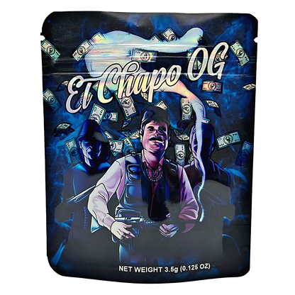3.5g Exotic Mylar Bag - El Chapo OG (50 Count)