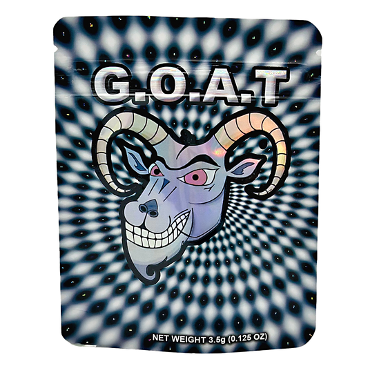 3.5g Exotic Mylar Bag - G.O.A.T. (50 Count)