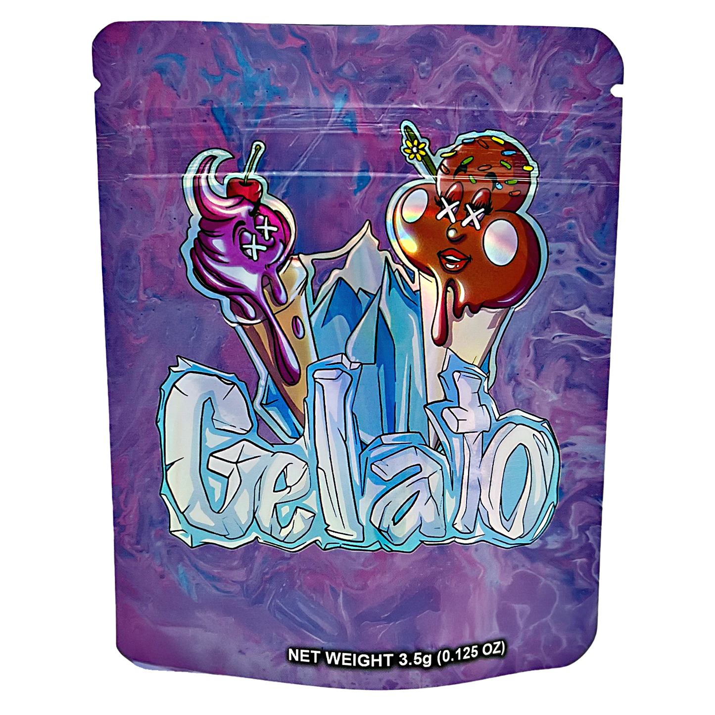 3.5g Exotic Mylar Bag - Gelato (50 Count)