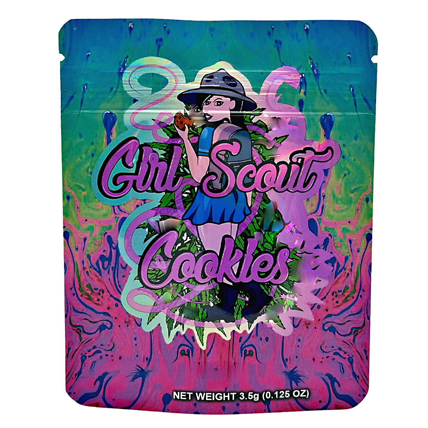 3.5g Exotic Mylar Bag - Girl Sour Cookies (50 Count)