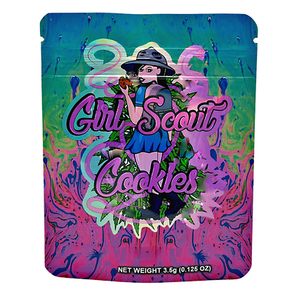 3.5g Exotic Mylar Bag - Girl Sour Cookies (50 Count)