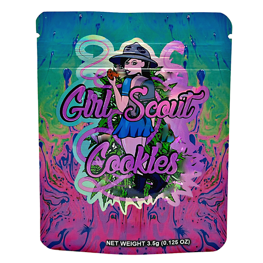 3.5g Exotic Mylar Bag - Girl Sour Cookies (50 Count)