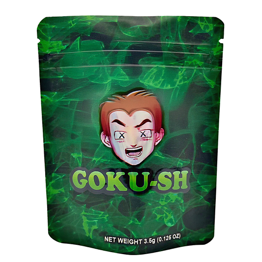 3.5g Exotic Mylar Bag - GOKU-SH Green (50 Count)