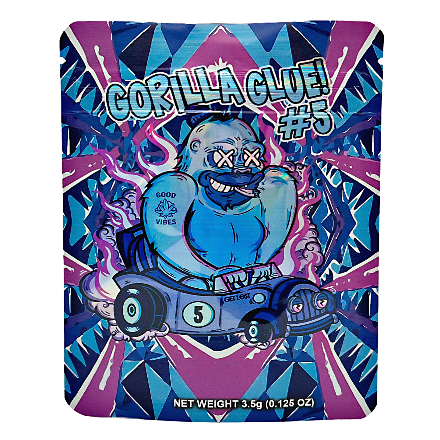 3.5g Exotic Mylar Bag - Gorilla Glue#5 (50 Count)
