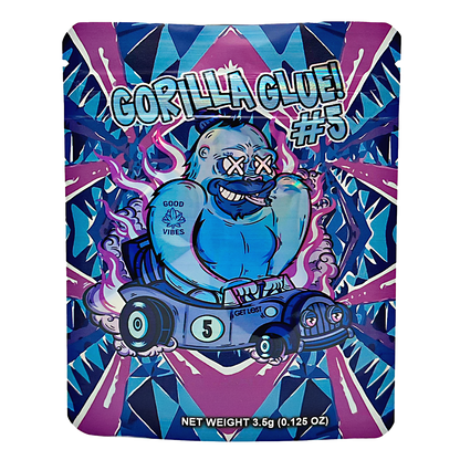 3.5g Exotic Mylar Bag - Gorilla Glue#5 (50 Count)