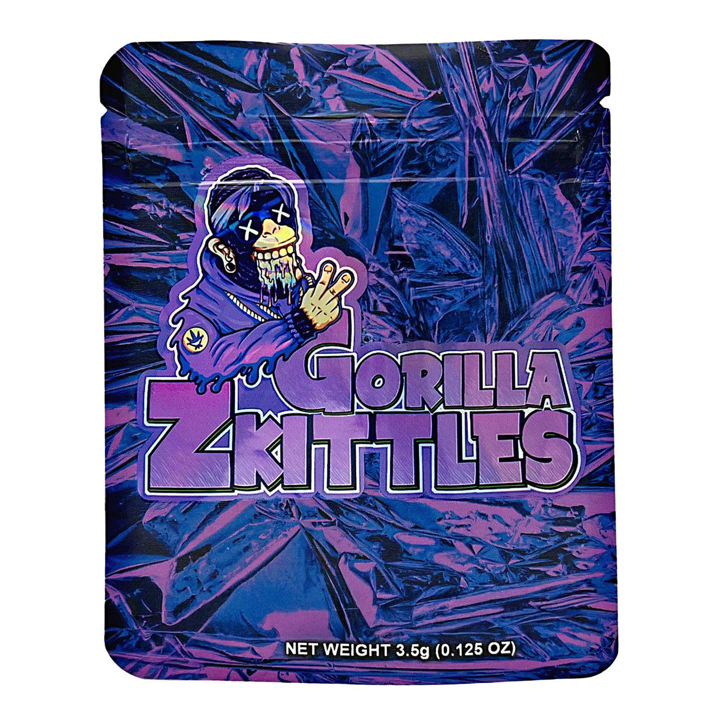 3.5g Exotic Mylar Bag - Gorilla Zkittles (50 Count)