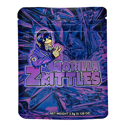 3.5g Exotic Mylar Bag - Gorilla Zkittles (50 Count)