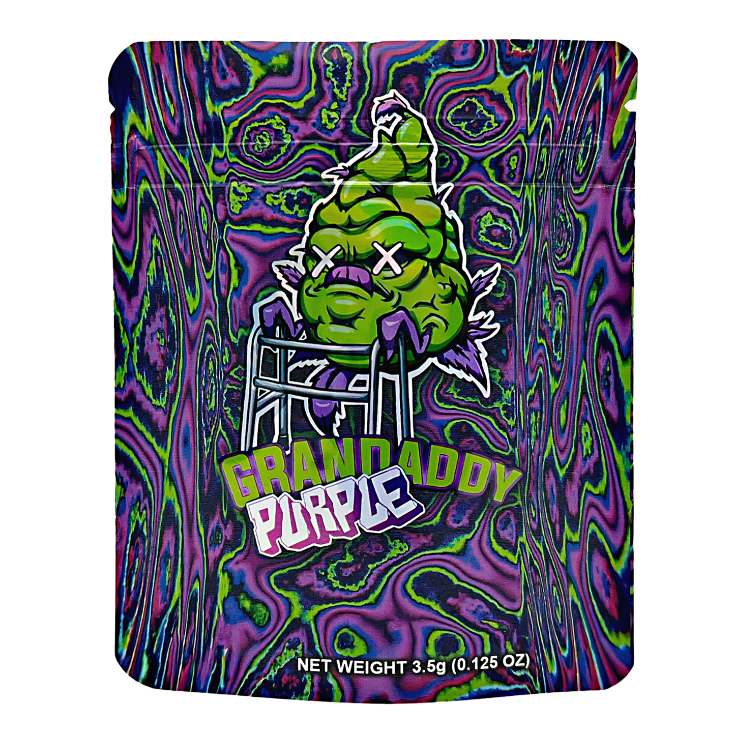 3.5g Exotic Mylar Bag - Grandaddy Purple (50 Count)