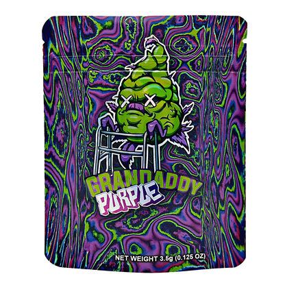3.5g Exotic Mylar Bag - Grandaddy Purple (50 Count)