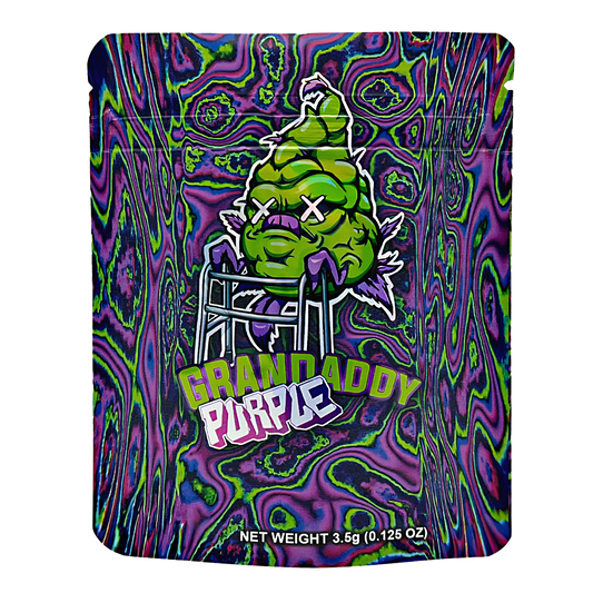 3.5g Exotic Mylar Bag - Grandaddy Purple (50 Count)