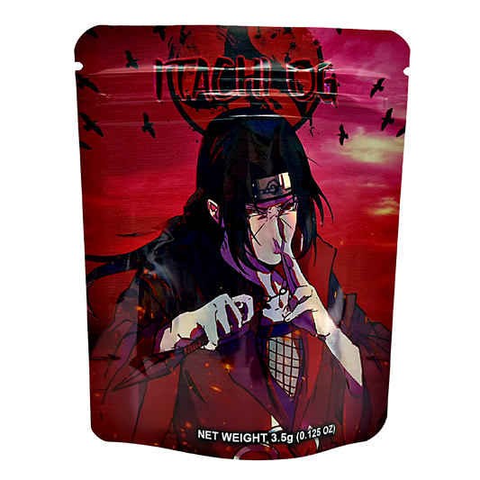 50 Pack - 3.5g Exotic Mylar Bags - Itachi OG