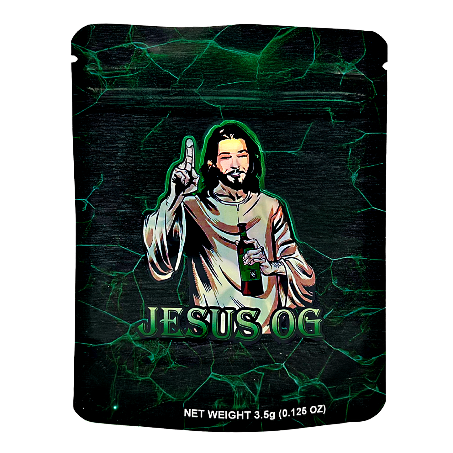 3.5g Exotic Mylar Bag - Jesus OG (50 Count)