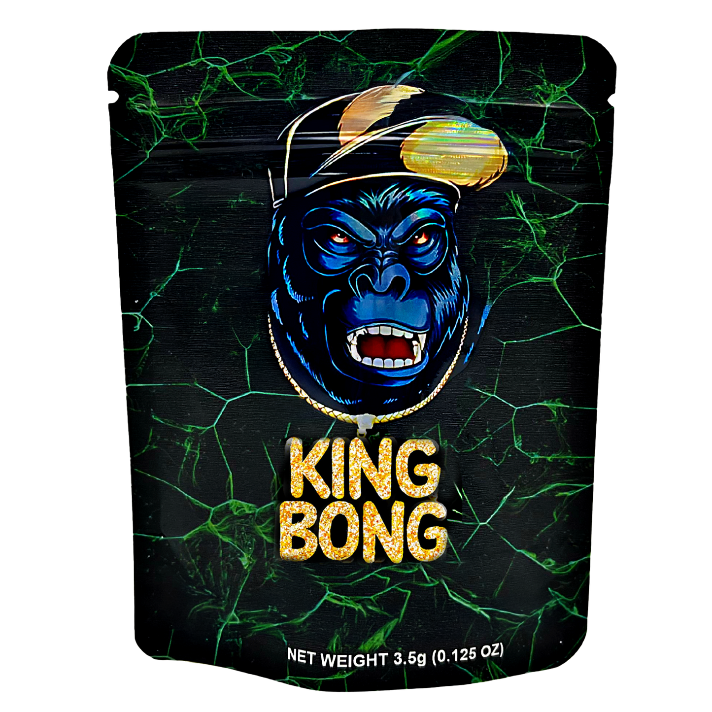 3.5g Exotic Mylar Bag - King Bong (50 Count)