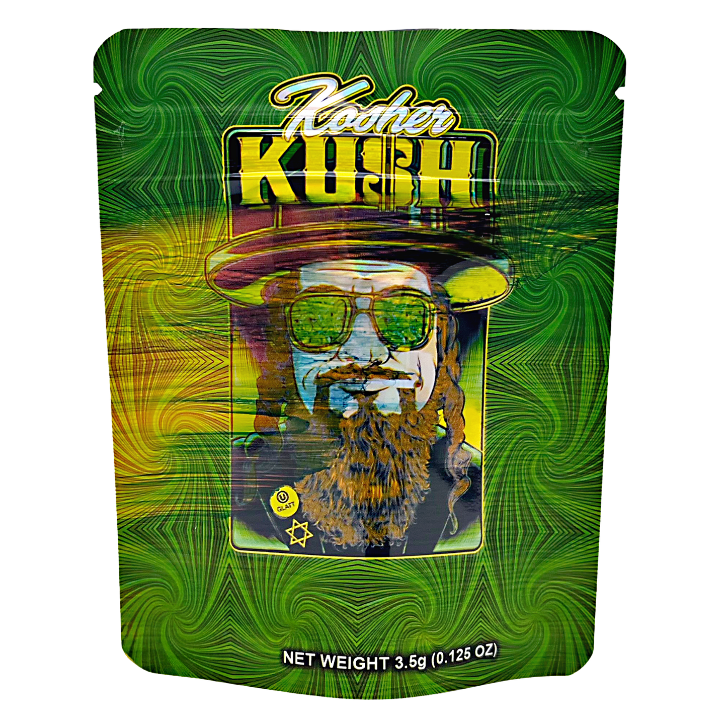 3.5g Exotic Mylar Bag - Kosher Kush (50 Count)