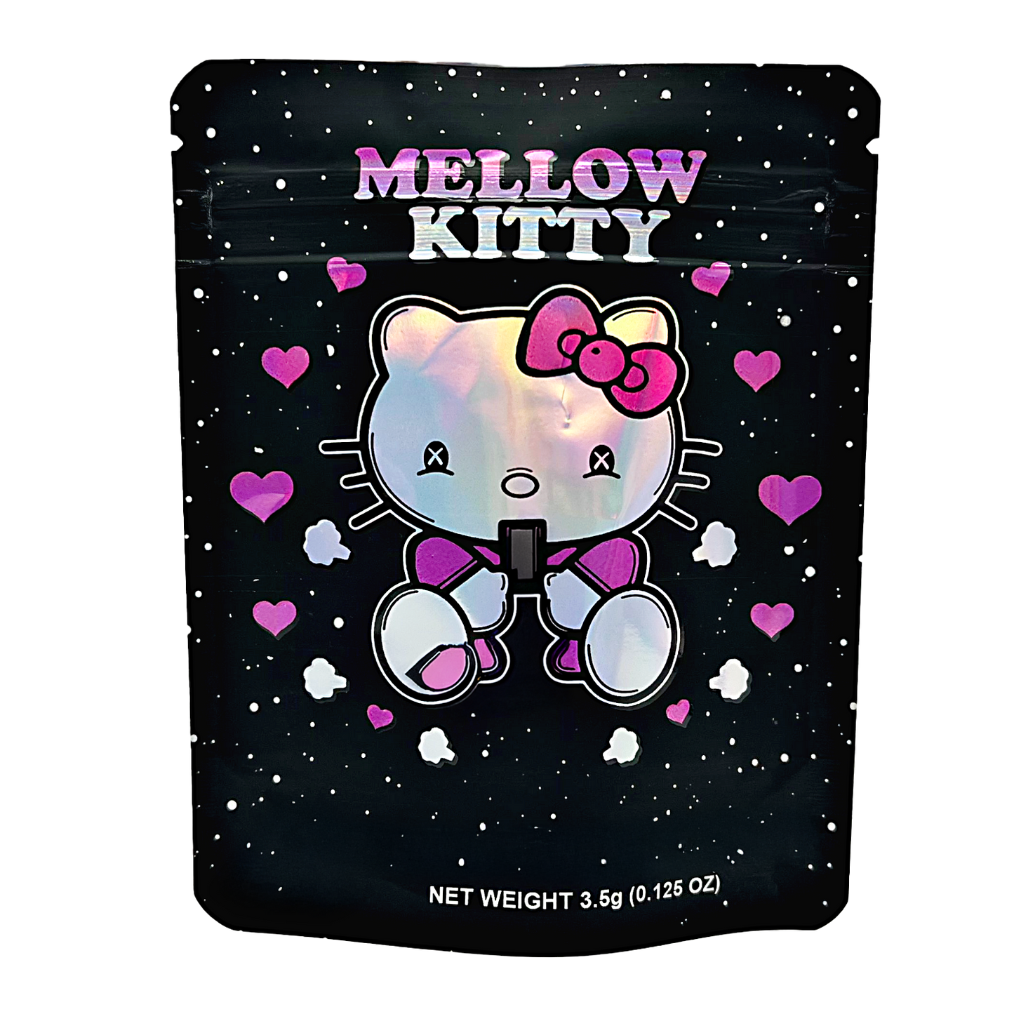 3.5g Exotic Mylar Bag - Mellow Kitty (50 Count)
