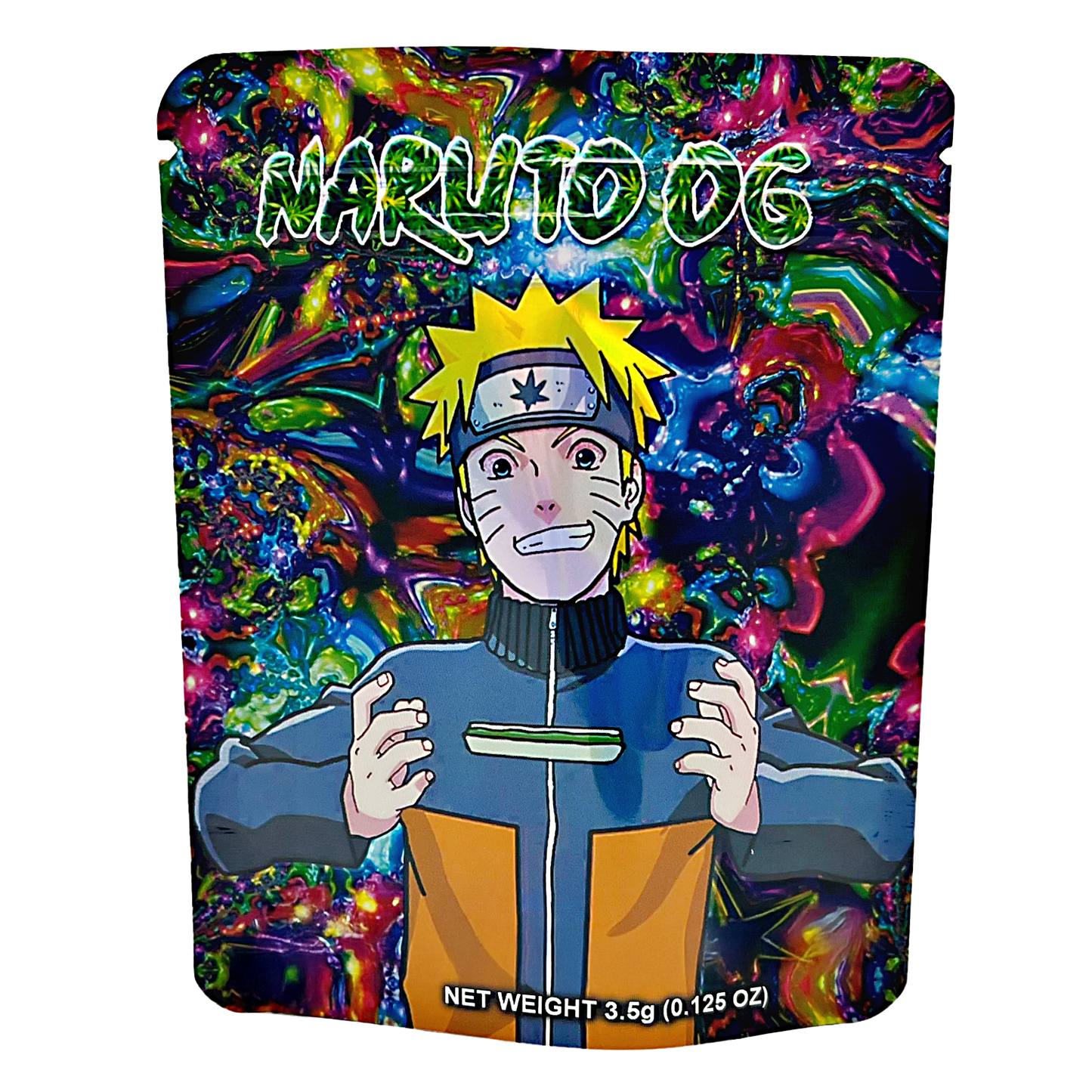 3.5g Exotic Mylar Bag - Naruto OG Stressed (50 Count)
