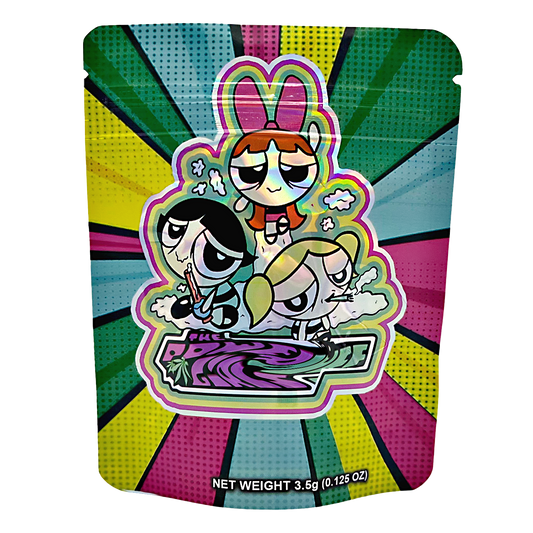 3.5g Exotic Mylar Bag - Power Puff (50 Count)