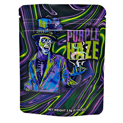 3.5g Exotic Mylar Bag - Purple Haze Voodoo (50 Count)