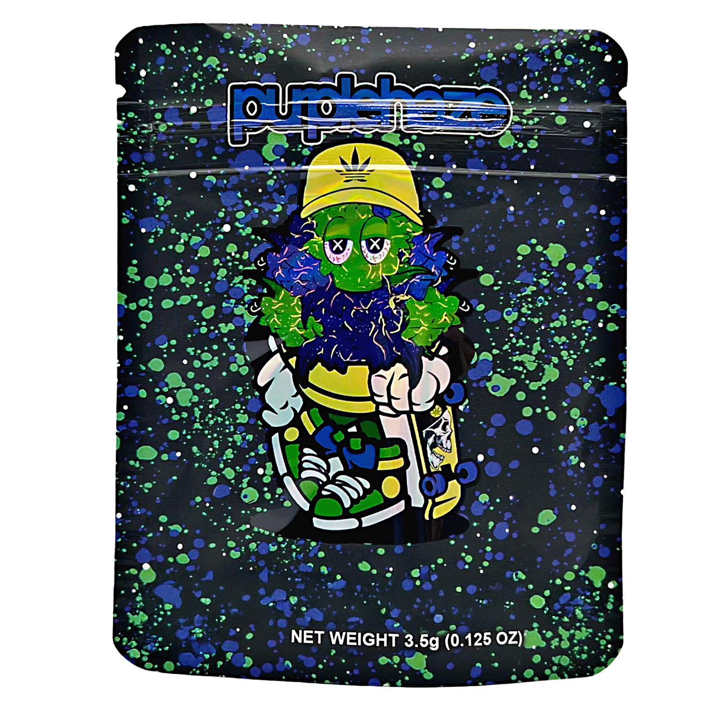 3.5g Exotic Mylar Bag - Purple Haze Turtle (50 Count)