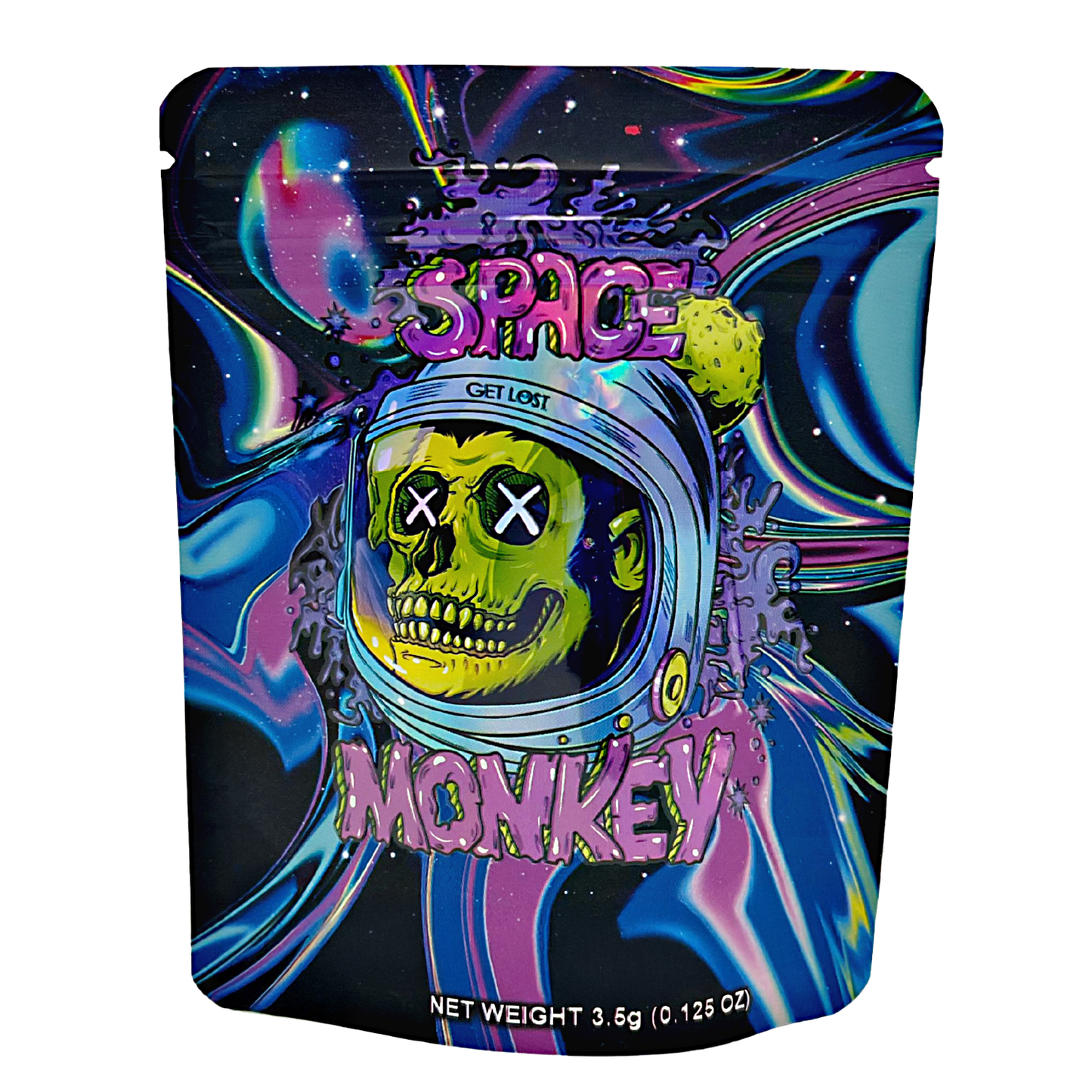 3.5g Exotic Mylar Bag - Space Monkey (50 Count)