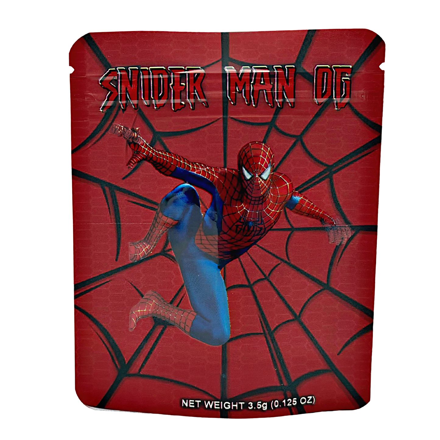 3.5g Exotic Mylar Bag - Snider Man OG (50 Count)