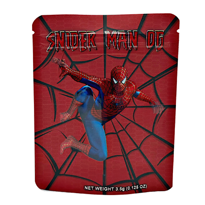 3.5g Exotic Mylar Bag - Snider Man OG (50 Count)