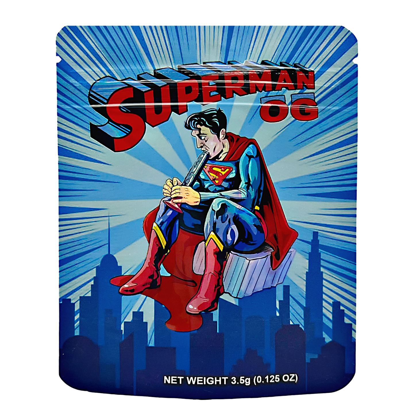 3.5g Exotic Mylar Bag - SupermanOG (50 Count)