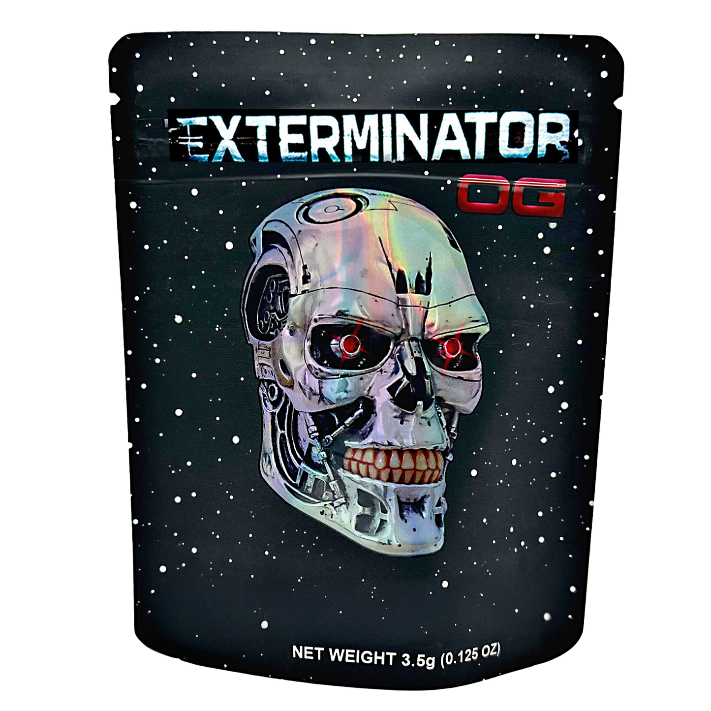 3.5g Exotic Mylar Bag - Exterminator OG (50 Count)