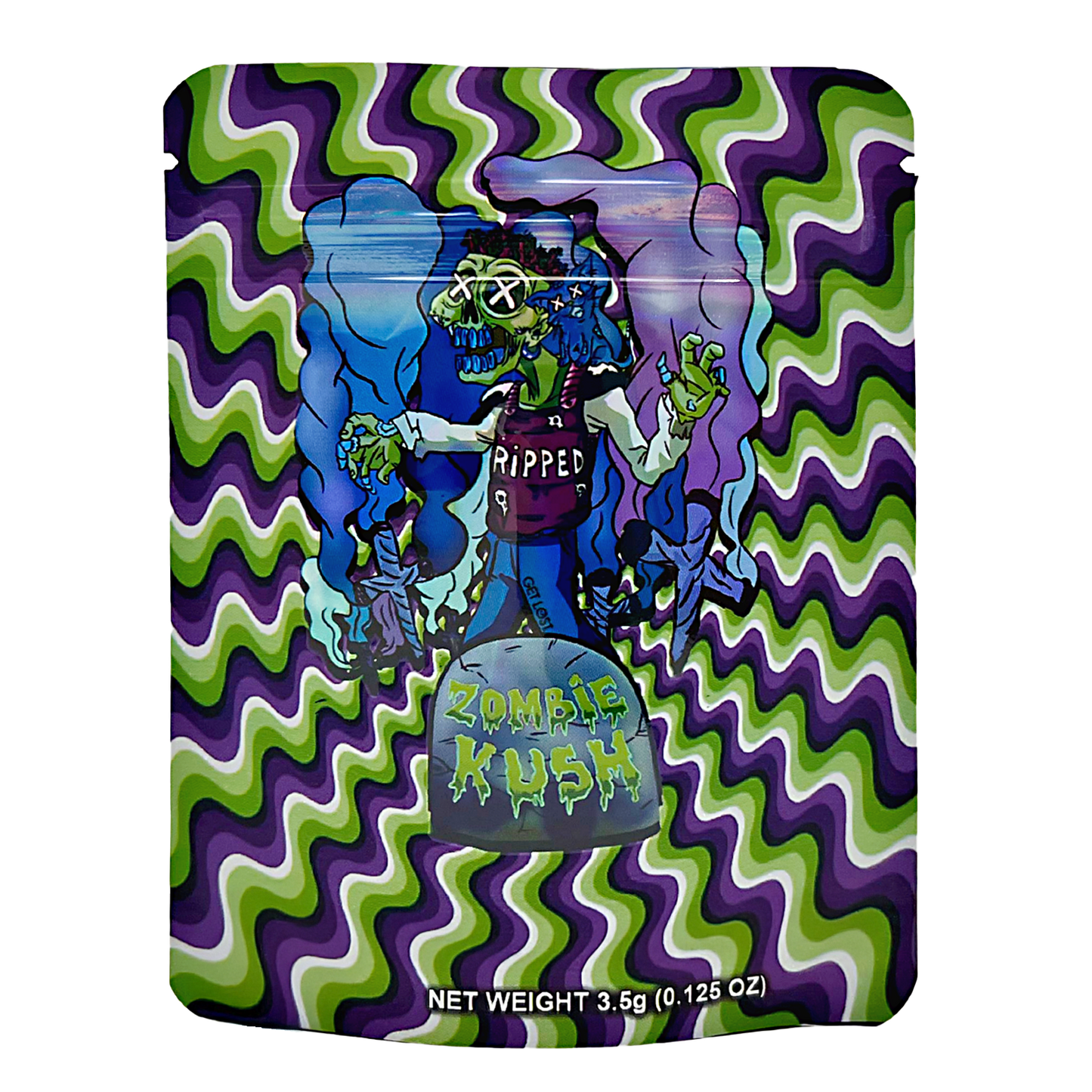 3.5g Exotic Mylar Bag - Zombie Kush (50 Count)