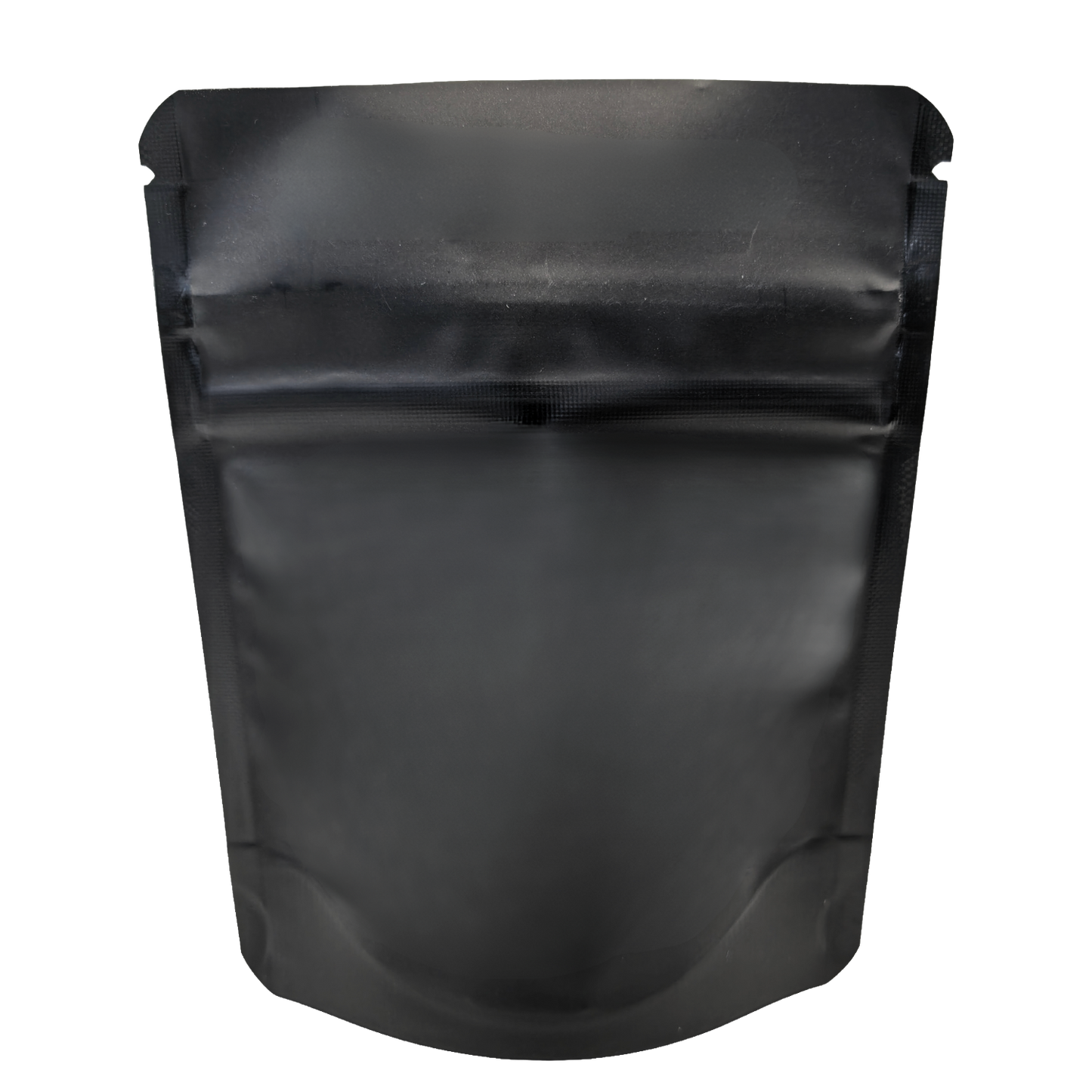50 Pack -  3.5g Small (4" x 5") Black Plain Mylar Bags with Child Resistant Zipper – Heat Seal Foil Storage Pouches