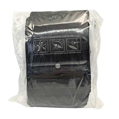 50 Pack -  3.5g Small (4" x 5") Black Plain Mylar Bags with Child Resistant Zipper – Heat Seal Foil Storage Pouches