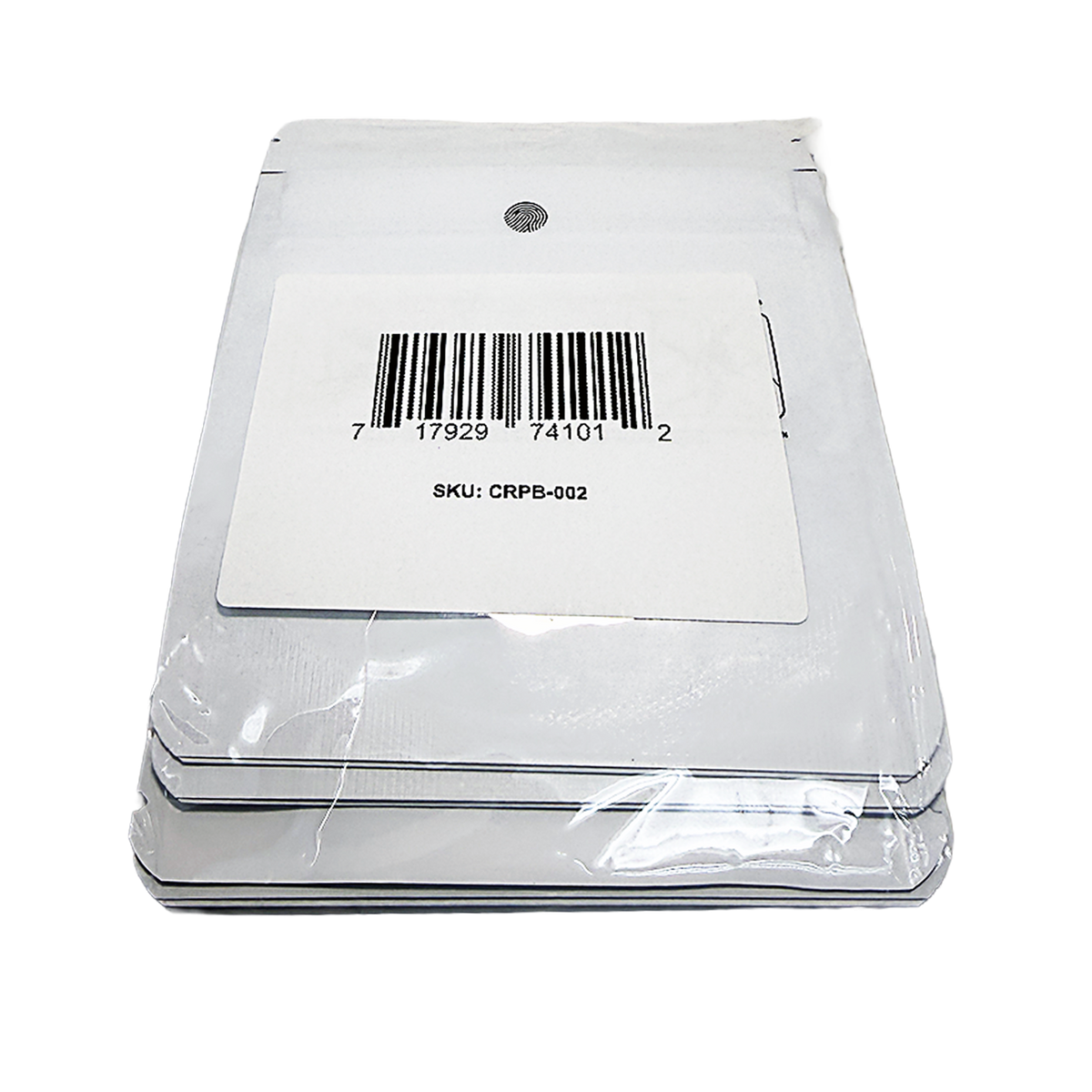50 Pack -  3.5g Small (4" x 5") White Plain Mylar Bags with Child Resistant Zipper – Heat Seal Foil Storage Pouches