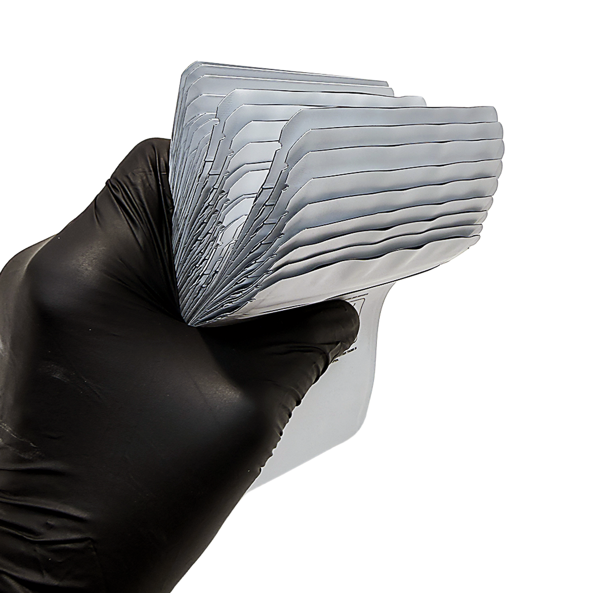 50 Pack -  3.5g Small (4" x 5") White Plain Mylar Bags with Child Resistant Zipper – Heat Seal Foil Storage Pouches