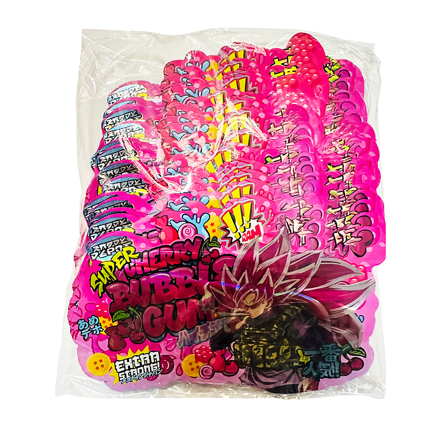 50 Pack – 3.5g Special Die Cut Shaped Mylar Bag - Kandy Depo Cherry Bubblegum