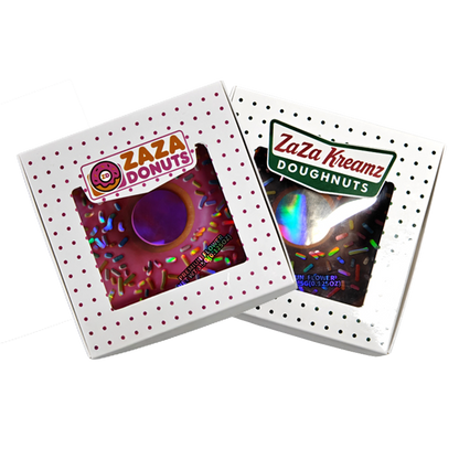 12 Pack - Donut-Themed Gift Box Set – Za Za Donuts - Glazed
