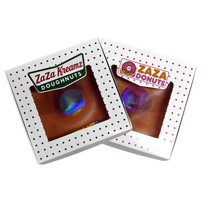 12 Pack - Donut-Themed Gift Box Set – Za Za Donuts - Glazed