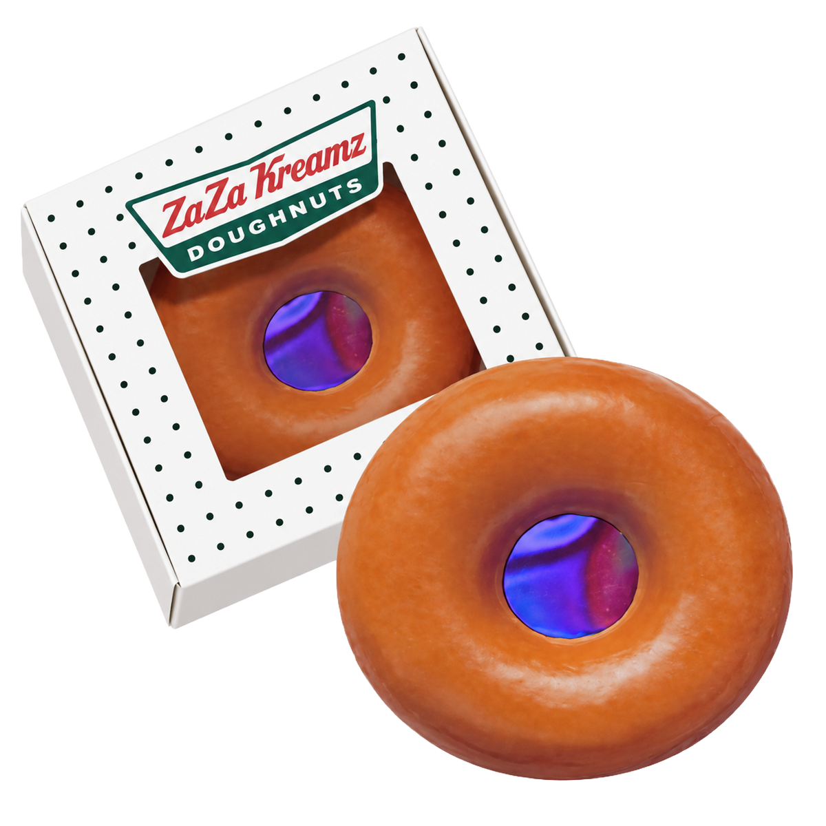 12 Pack - Donut-Themed Gift Box Set – Za Za Donuts - Glazed