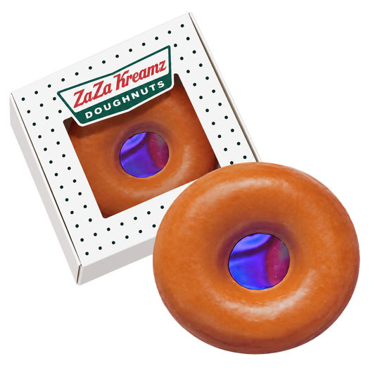 12 Pack - Donut-Themed Gift Box Set – Za Za Donuts - Glazed