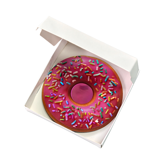 12 Pack - Donut-Themed Gift Box Set – Za Za Donuts - Rainbow Sprinklez