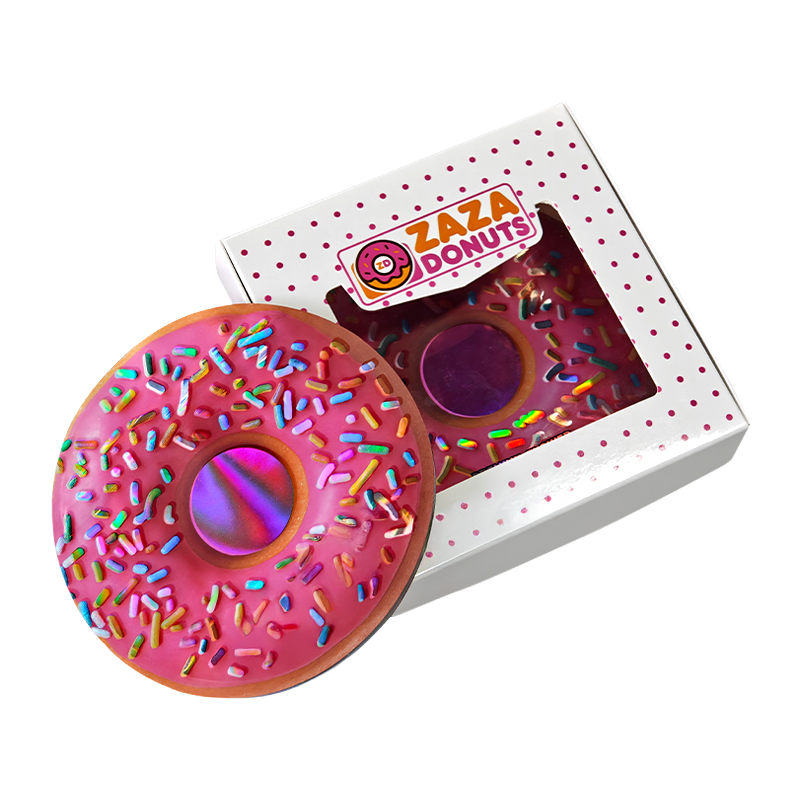 12 Pack - Donut-Themed Gift Box Set – Za Za Donuts -  Rainbow Sprinklez