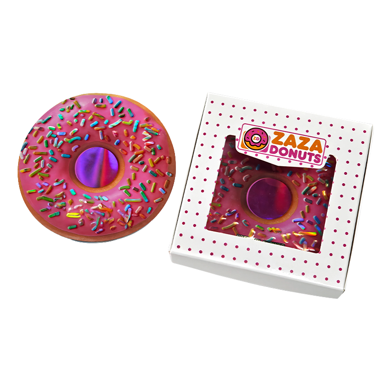 12 Pack - Donut-Themed Gift Box Set – Za Za Donuts -  Rainbow Sprinklez