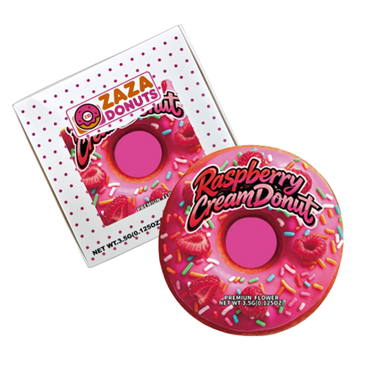 12 Pack - Donut-Themed Gift Box Set -  Zaza Donuts Raspberry Cream Donut